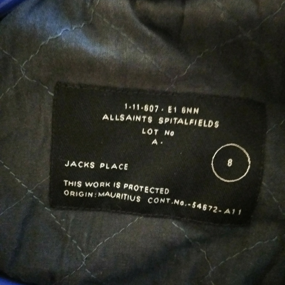 Allsaints Spitalfields Jacks Place Lot. No A. - Picture 8 of 8